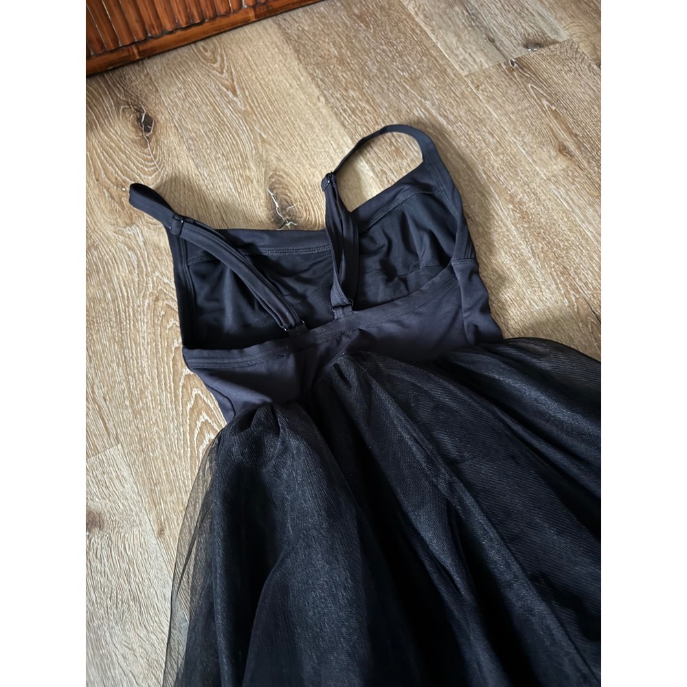 Free People Intimately Black Tulle Corset Midi Dress Sweetheart Neckline Size S - Picture 5 of 6